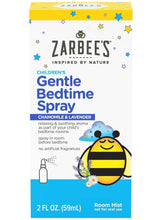 Cargar imagen en el visor de la galería, Spray de manzanilla y lavanda para niños, ayuda a crear una atmósfera calmante para prepararse para dormir,  Zarbee&#39;s Gentle Bedtime Kids Sleep Spray, 2 oz.
