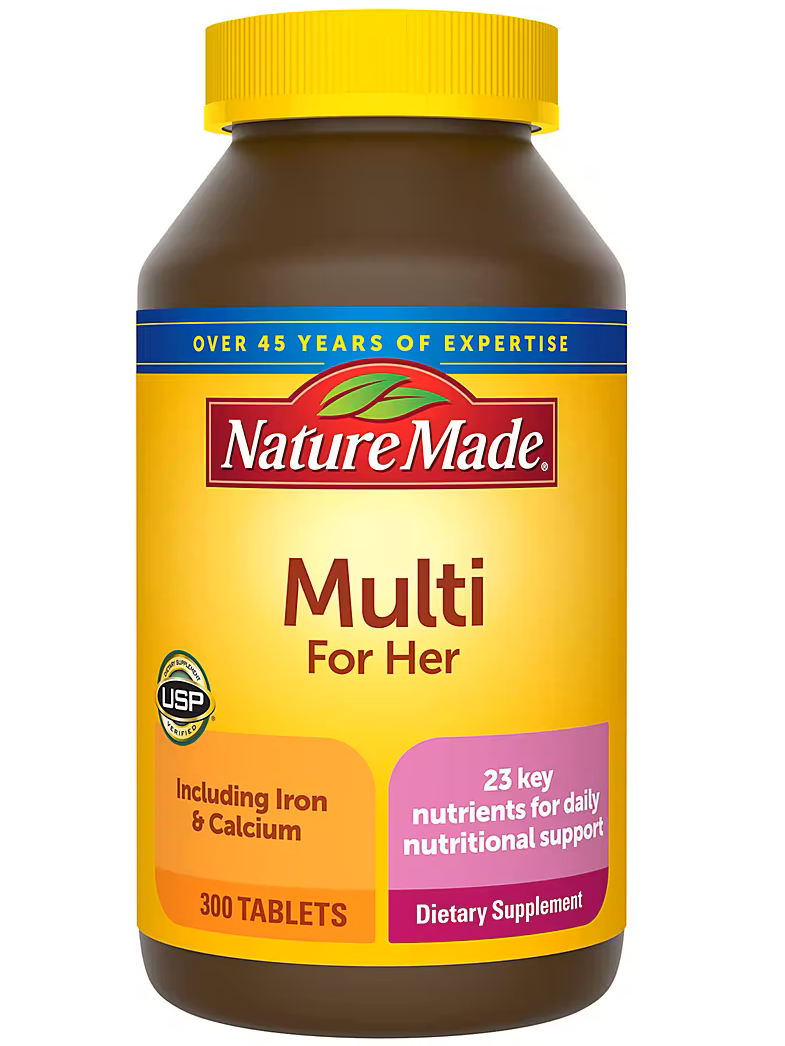 Multivitamínico para mujer, Nature Made, 300 tabletas