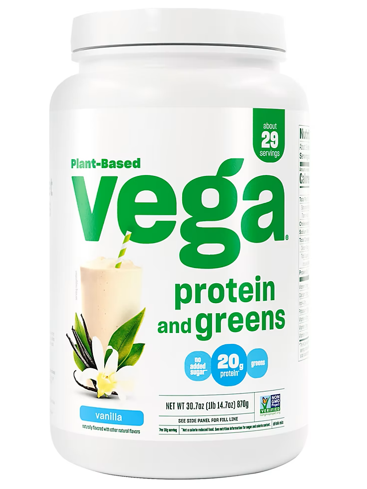 Proteína Vega, a base de plantas, 20g por servicio, 30 onzas