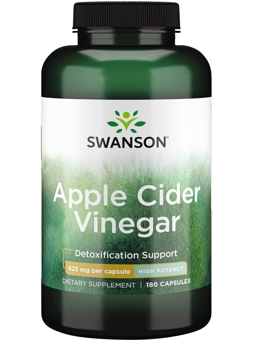 Vinagre de Sidra de Manzana, 625 mg, Swanson, 180 cápsulas