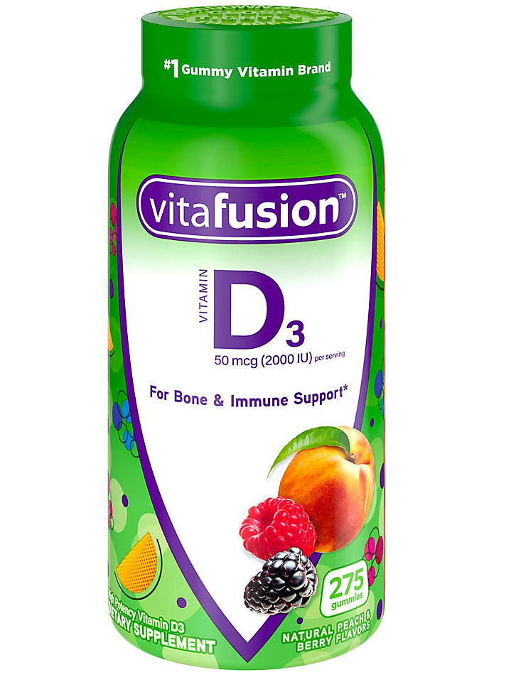 Vitamina D3 en gomitas, Vitafusion, 275 gomitas