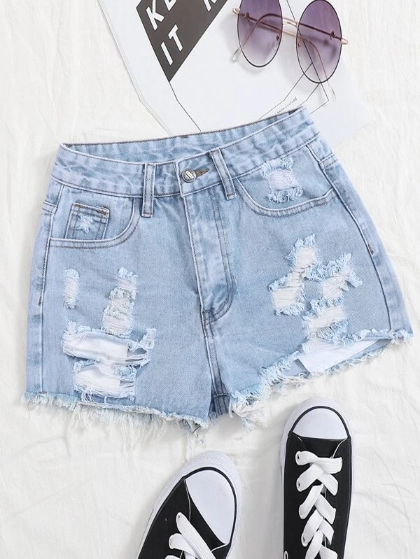 Shorts discount denim rotos