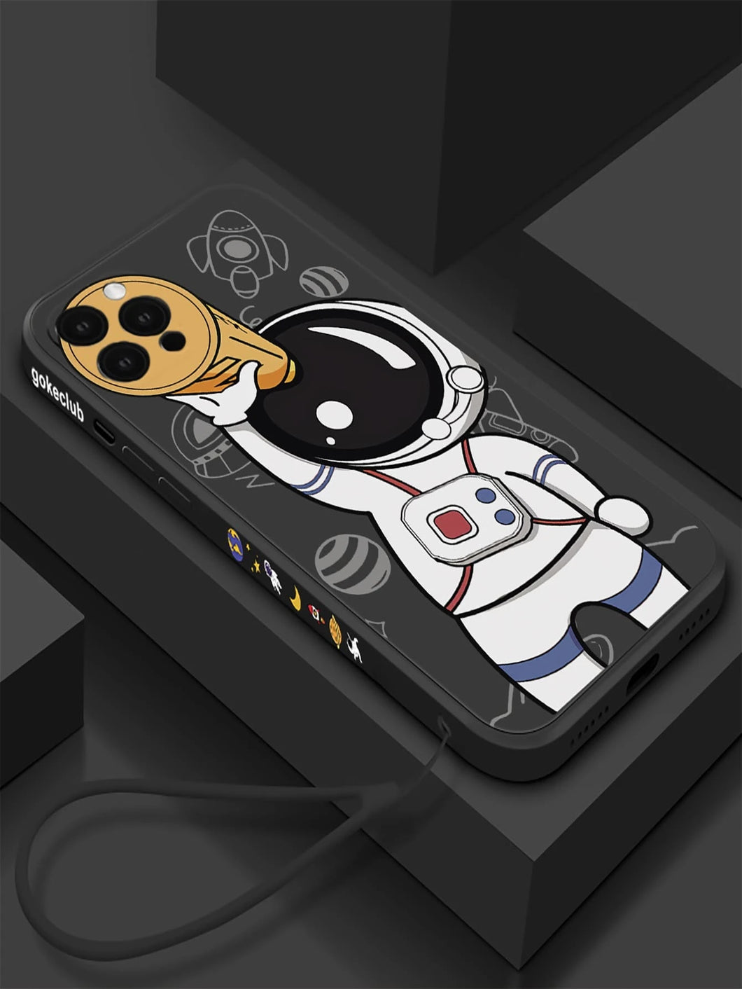 Cover para iPhone, estilo astronauta: disponible desde iPhone 7 Plus hasta iPhone 13 Pro Max✅️