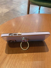 Cargar imagen en el visor de la galería, Cover para iPhone con soporte para anillo de teléfono con diamantes de imitación: disponible desde iPhoneX hasta iPhone 13 Pro Max✅️

