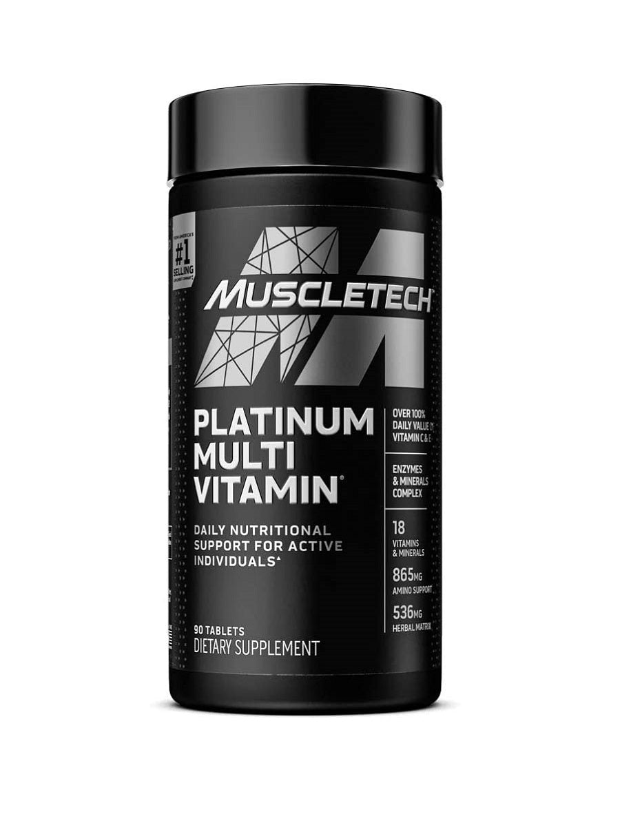 Multivitamínico Platinum: la dosis diaria de vitaminas y minerales ideal para individuos activos. 90 tabletas