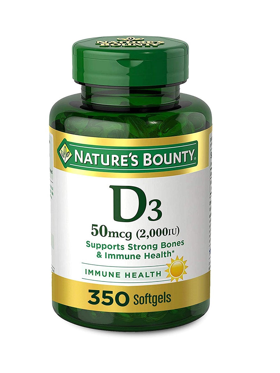 Vitamina D3: Mejora tus defensas y fortalece tus huesos. 350 cápsulas.