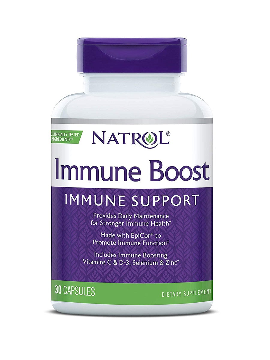 Immune Boost: Aumenta tus defensas. Clínicamente probado.  Incluye Vitaminas C, D3, Selenio y Zinc, 30 cápsulas.