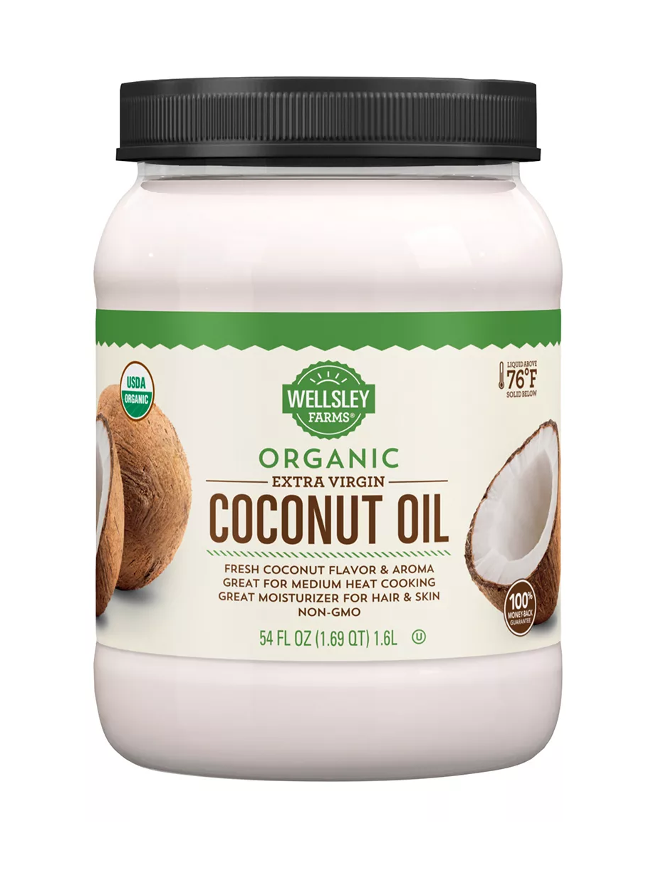 Aceite de coco extra virgen orgánico: Calma apetito, cuida tu piel, brinda energía. 54 onzas