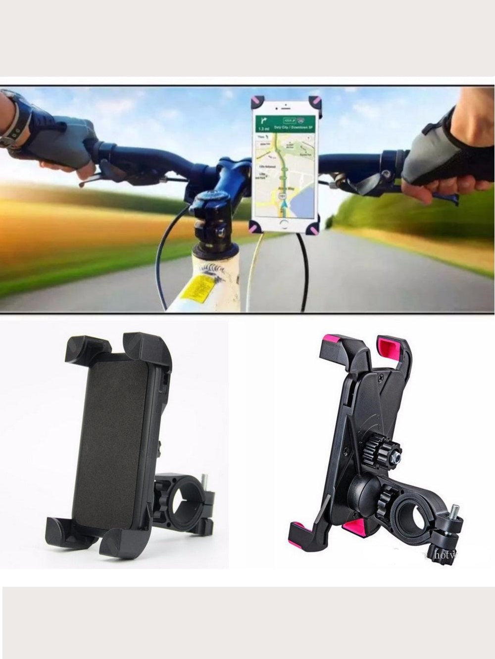 Bike Holder: Soporte para tu celular mientras usas bicibleta. Ajustable a cualquier teléfono.