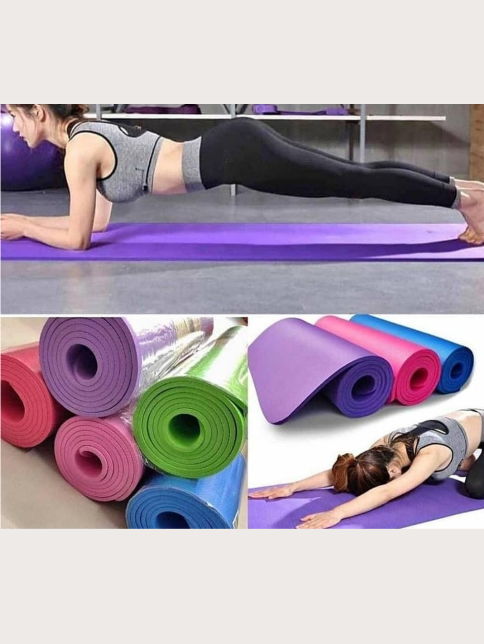 Alfombra de yoga y ejercicios, multiusos,  evita dolores de rodillas, perfecto para yoga, pilates y fitness.