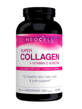 Cargar imagen en el visor de la galería, Super Colágeno + Vitamina C, con 5,000 mcg de Biotina. NeoCell. Pelo, uñas, piel, y articulaciones. 360 Cápsulas
