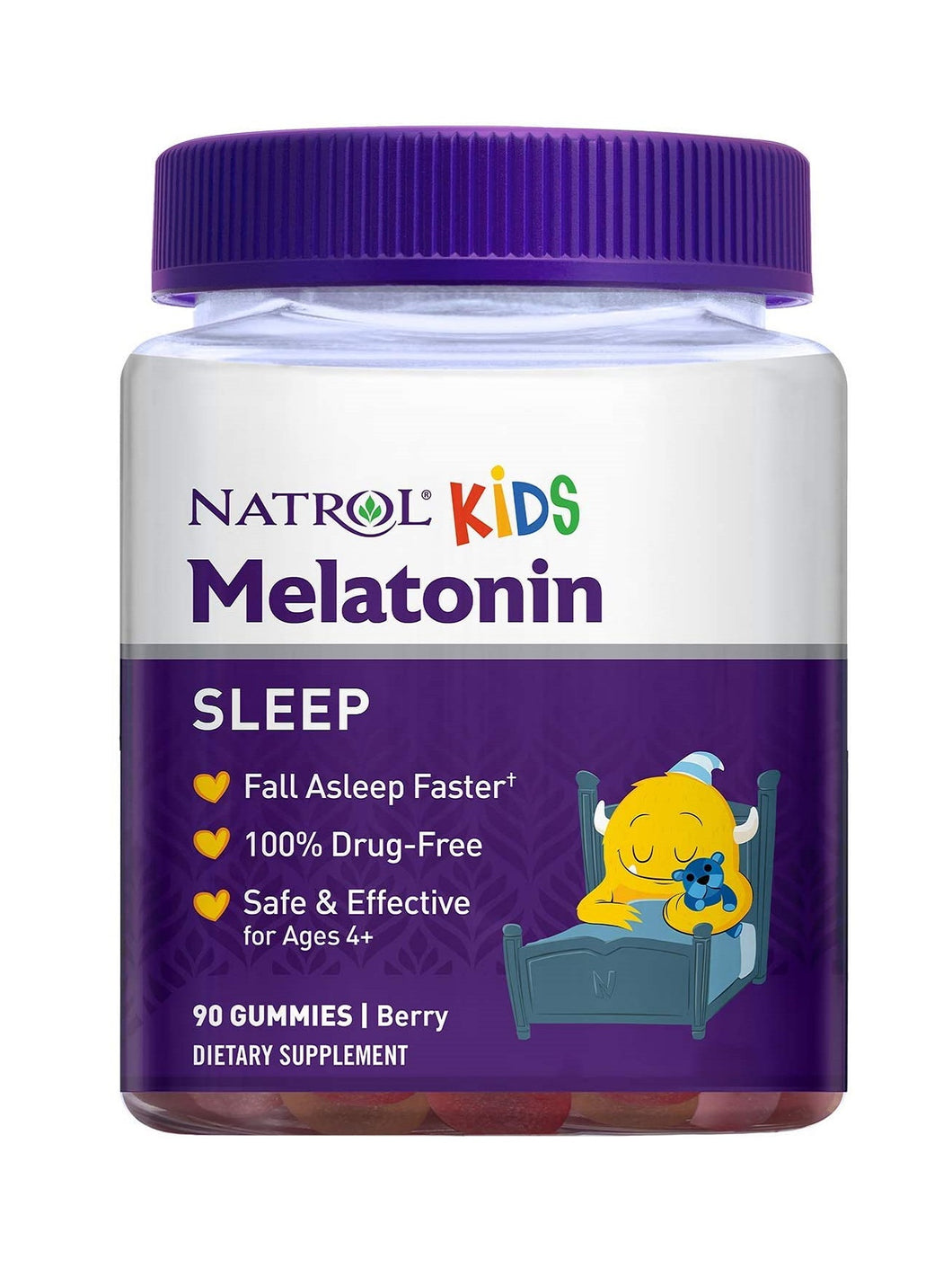 Melatonina para niños, mejora el sueño, presentación en gomitas: 100% natural, libres de drogas o medicamentos. Varios tamaños disponibles..